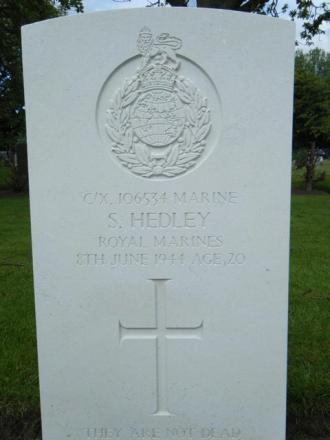 Marine Stanley Hedley, 48RM Commando. Tynemouth (Preston) Cemetery.