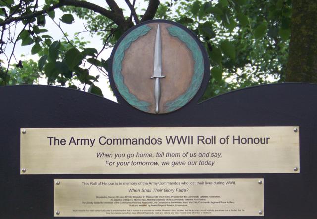 The Army Commandos WWII Roll of Honour