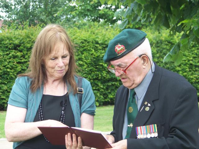 Eileen Harris & CVA Chairman, Stan Scott, No3 Cdo.