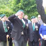 Laying a wreath