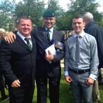 Mark Heard and his son Sam with Geoff Murray