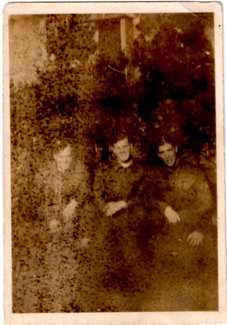 George Thomson, Alf Giles and Tom Evans, No.6 Commando, Summer 1942.