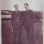 Capt. H.J.Symonds and Lt. Peter Maziere Mercer Wilson at Falmouth1943