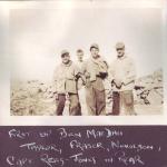 Taylor, Fraser and Angus Nicolson with Capt Rees-Jones at the rear