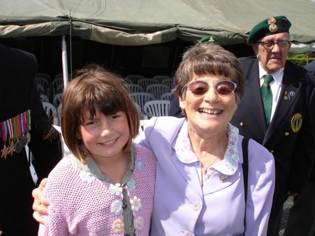 Ruby-Mae Lusher (10) with Mrs Pam Scott.