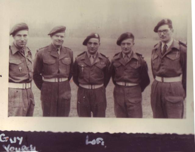 Lt Col Dawson and French Officers 10IA Cdo attached No.4 Cdo., Dec.1945