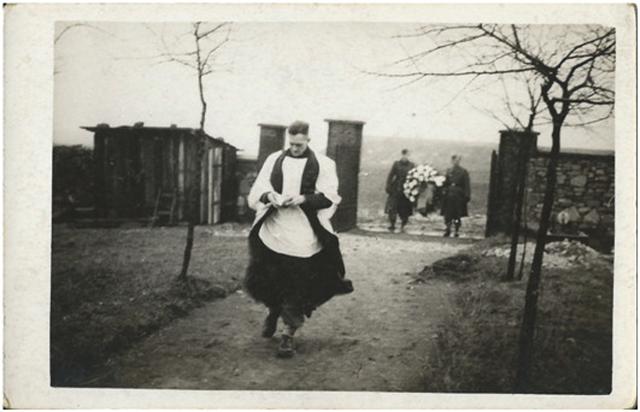 Funeral cortege (a) at or near Stalag V111b