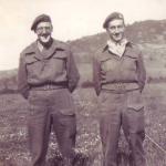 Lt. Murdoch McDougall and Capt. Len Coulson, Braemar, 'F' Troop, 1943