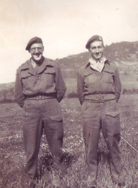 Lt. Murdoch McDougall and Capt. Len Coulson, Braemar, 1943