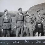 Capt. Edward Knivet Carr, Capt. Len Coulson, 'Doc' Kennedy, and Capt. Donald Gilchrist