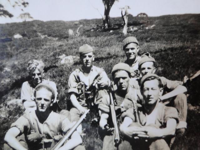 No.4 Commandos - Cross, Burrell, Presho, Tombs, Grocock, Palmer, Powell