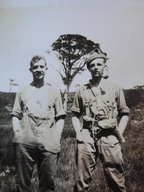 Sgt.Cross and Capt. Geoffrey Rees-Jones, No5 Cdo & CMWTC (on the left) &