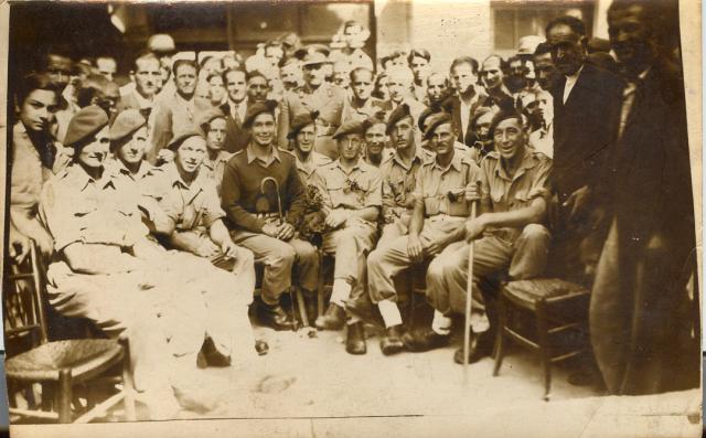 Brian Kelly and others from No. 9 Cdo. Athens suburbs 17th Oct'44