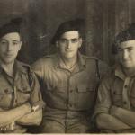 Brian Kelly (on the left) and 2 others - No.9 Commando