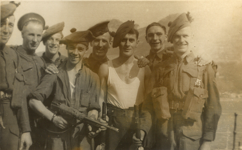 Brian Kelly (extreme left) and others. Mixed group. 