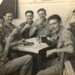 Brian Kelly and others No 9 Cdo at 51 Rest camp, Rome 1945