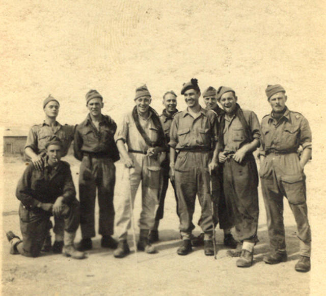 No. 9 Cdos. after landing on Greek mainland, Nr Pireas 14 Oct'44,