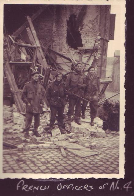 French Officers at Flushing attd. to No.4 Cdo from No.10(IA) Cdo.