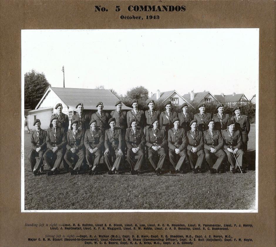 No5 Commando  Officers, October 1943