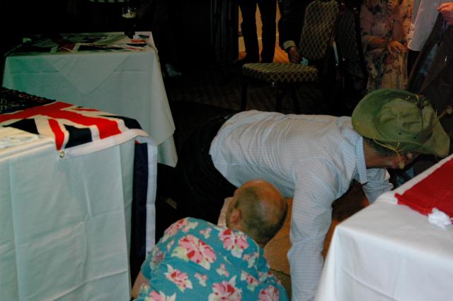 Major Geoff Murray completing his punishment