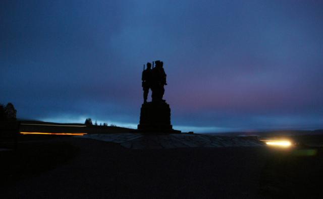Monument at night