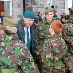 Joe speaks to one of the Cadets