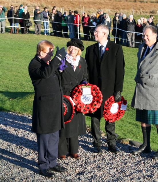 Local MP Charles Kennedy and other wreath bearers