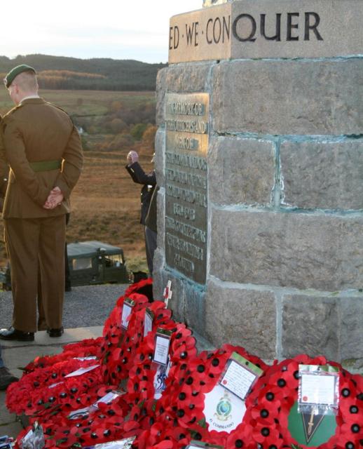 Wreaths laid at the Monument