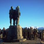 Army Commando Sappers, RM Commandos, and others at the Monument