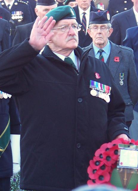 Placing the CVA Wreath at Fort William