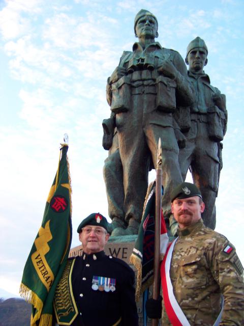 The Commando Memorial and The Standards.