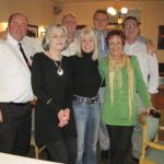 Brian Dunn, Jennie Barlow, John, Jan and Ben White. Bev and Ron Lain