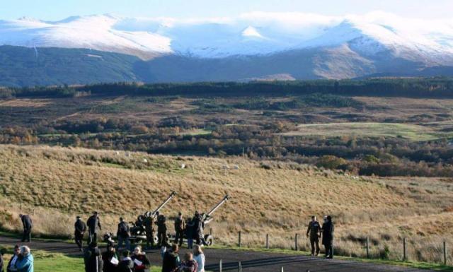 29 Commando RA and others at the Commando Memorial