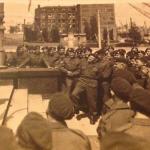 Monty addresses some of No.3 Commando in Berlin