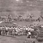 1976 HMS Bulwark Queens Birthday Salute by 145 Cdo Light Bty, 29 Cdo RA.