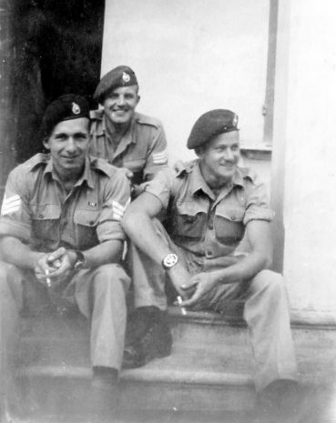 Sgt French 43RM Cdo., 'A' troop (on left) and others