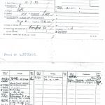Extract from the service record of Pte Chillingworth No 3 Cdo.