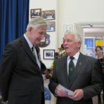 Brigadier Thomas CBE and John White, Elmwood School Croydon