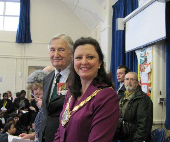 CVA President Brigadier Jack Thomas CBE and the Mayor of Croydon, Councillor Yvette Hopley