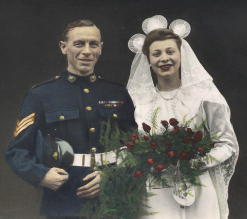 Sgt Alexander Pirie MM and his wife