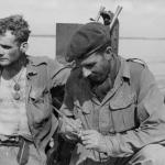 Lt. Rider and Capt. Sturges, Burma, March 1944