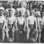 Matthew Stephenson (top right) and others training in Scotland