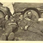 Charles Booth (2nd from left) and others, 46RM Commando