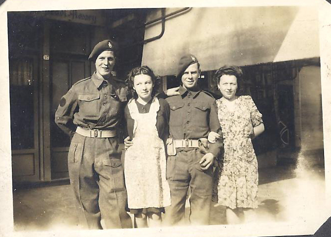 Charles Booth (left) 46RM Cdo., and others