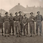 No.6 Commando officers and CSM George Phillips
