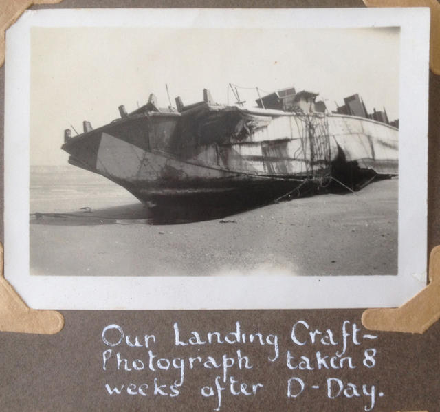 Landing craft 8 weeks after D Day