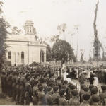 The unveiling ceremony of the memorial at Le Plein