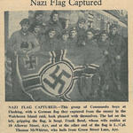 Newspaper article about the Vlissengen captured flag