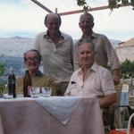 43RM Cdos., Bob Loudoun CB, OBE,  Norris Peak, Mike McConville, and Tom Baker on a trip back to Vis