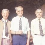Norris Peak,  Ernie Cox, and Bill Ash on a trip back to Vis.